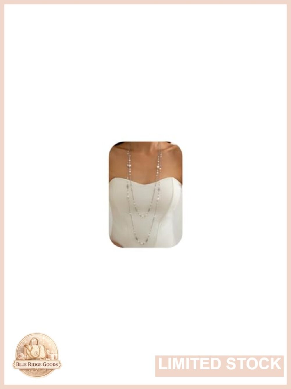 Gold Pearl Layered Chain Necklace Dainty Statement Jewelry Gift